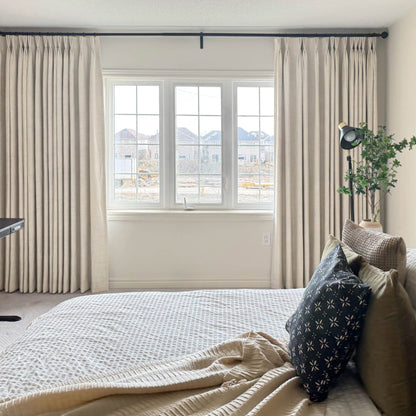 Blanche Cotton Blend Linen Look Curtains