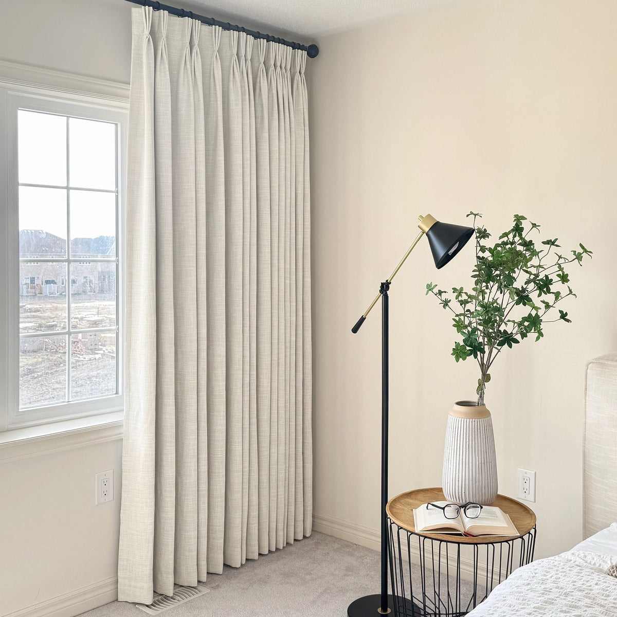 Blanche Cotton Blend Linen Look Curtains