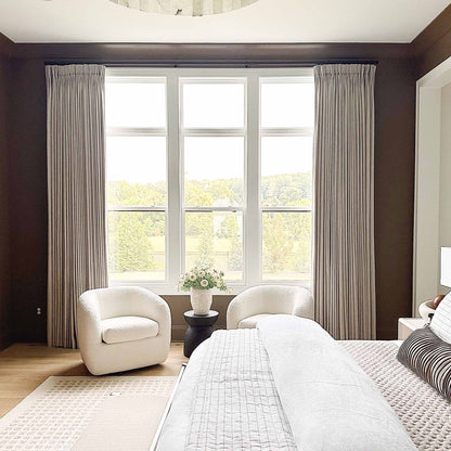 Blanche Cotton Blend Linen Look Curtains