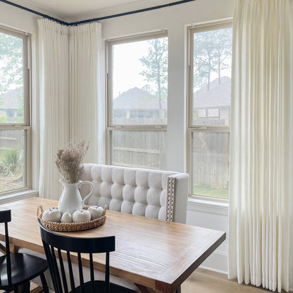 Blanche Cotton Blend Linen Look Curtains