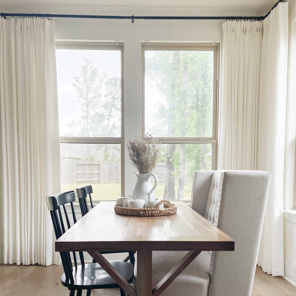 Blanche Cotton Blend Linen Look Curtains