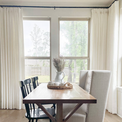 Blanche Cotton Blend Linen Look Curtains