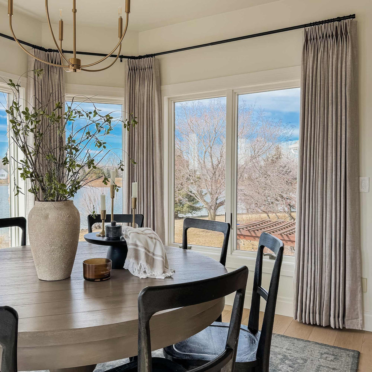 Blanche Cotton Blend Linen Look Curtains