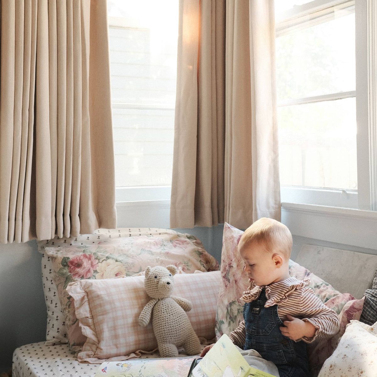 Scott Heavyweight Soft Checked Curtains