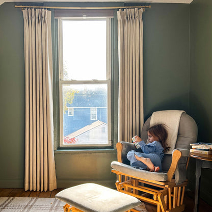 Eleanor Cotton-Blend Textured Curtains
