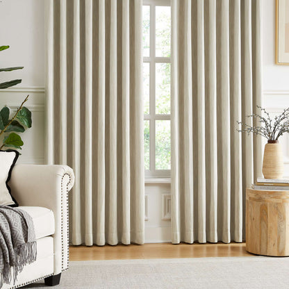 Eleanor Cotton-Blend Textured Curtains