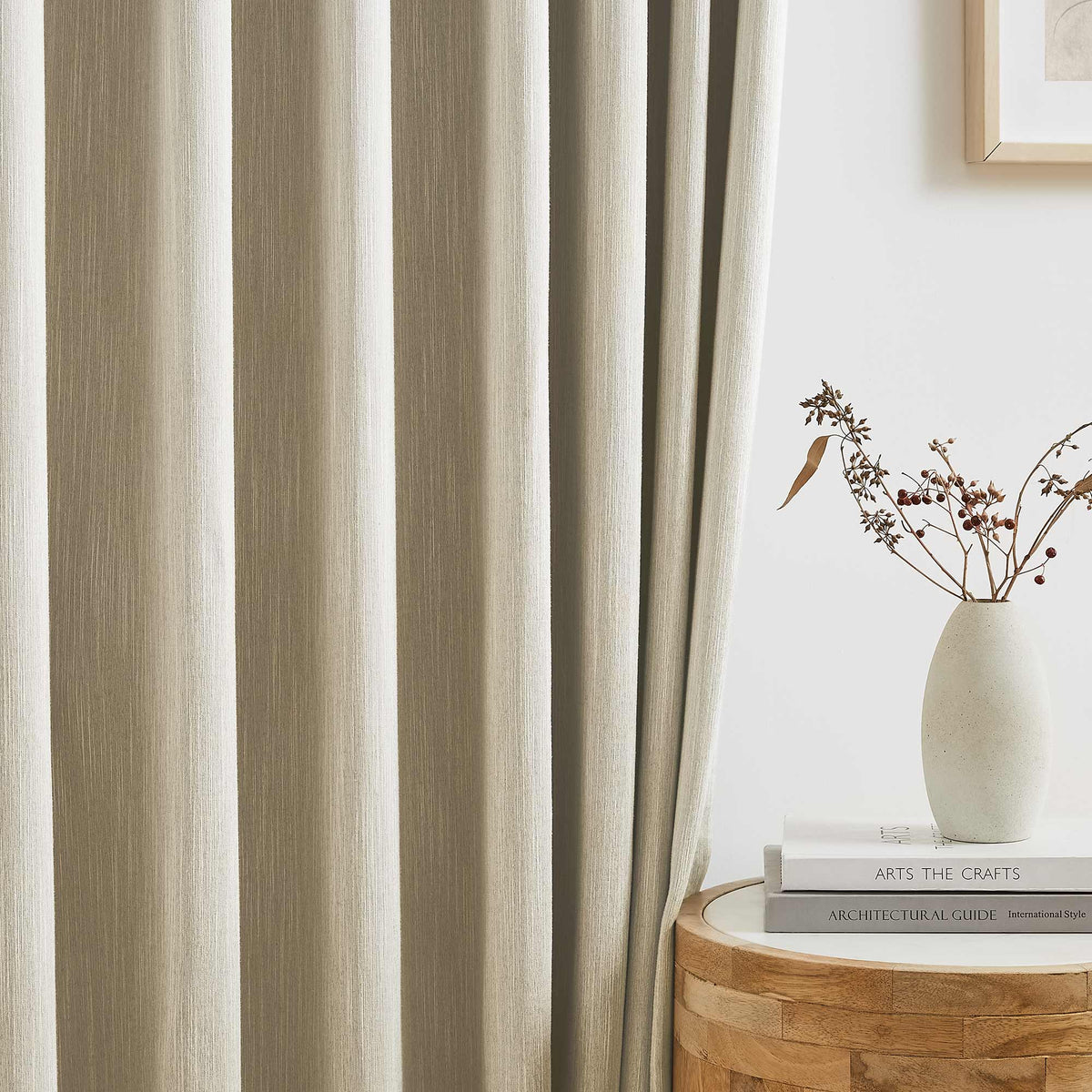 Eleanor Cotton-Blend Textured Curtains