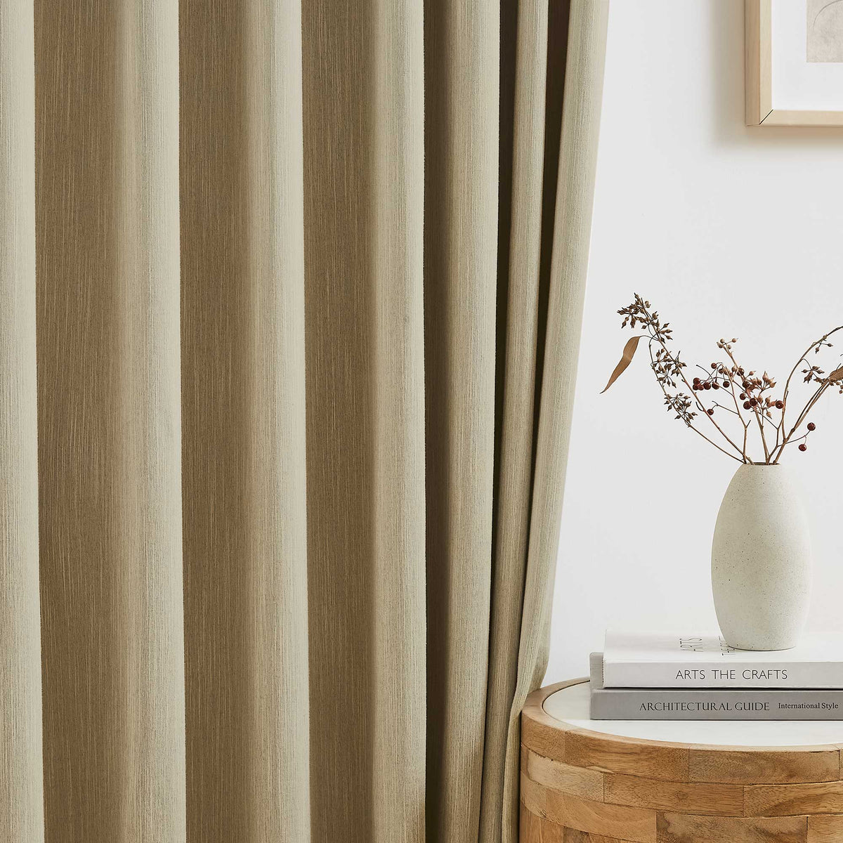 Eleanor Cotton-Blend Textured Curtains