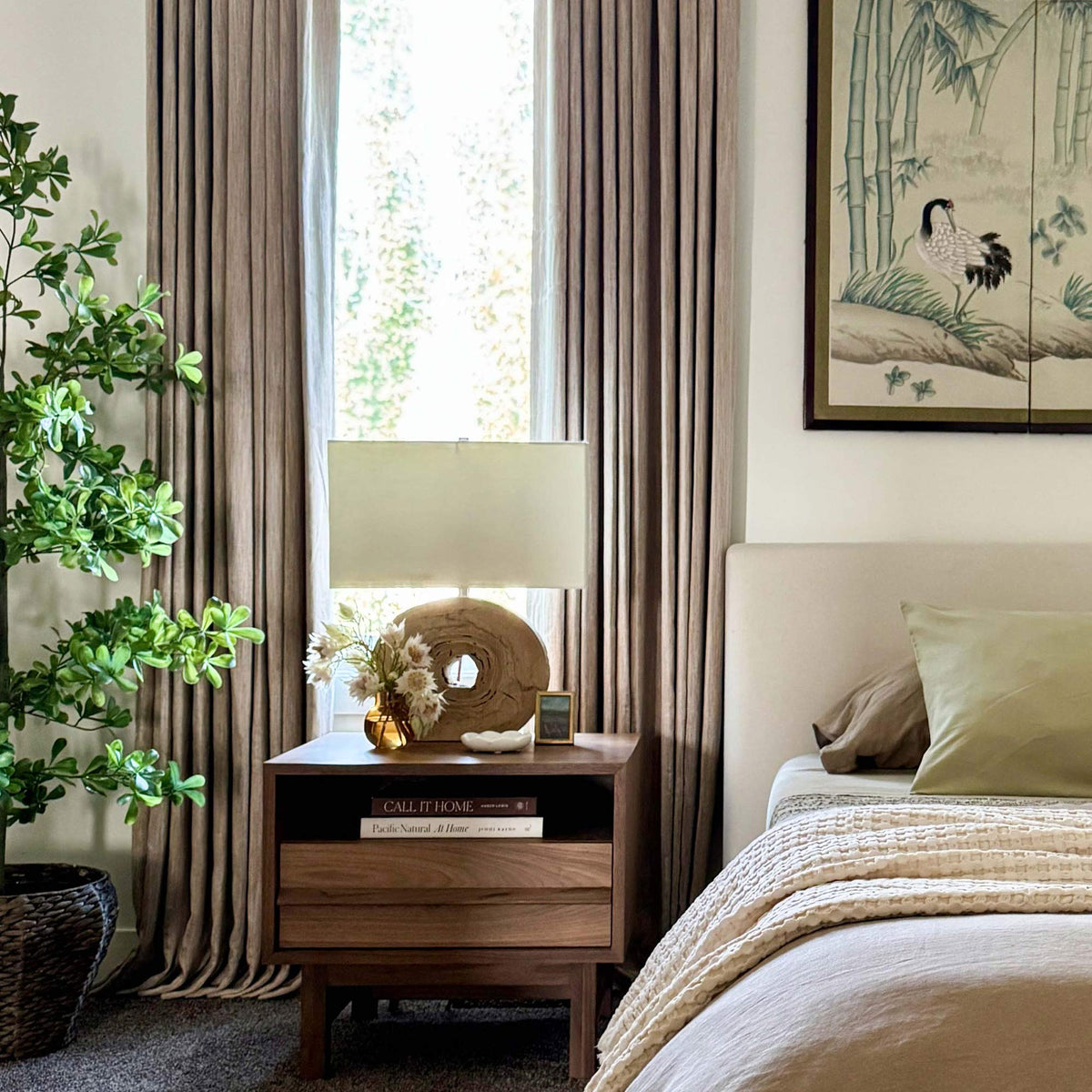 Eleanor Cotton-Blend Textured Curtains