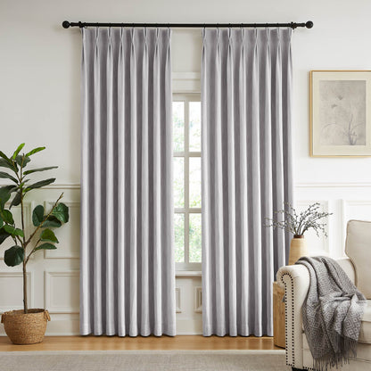 Eleanor Cotton-Blend Textured Curtains