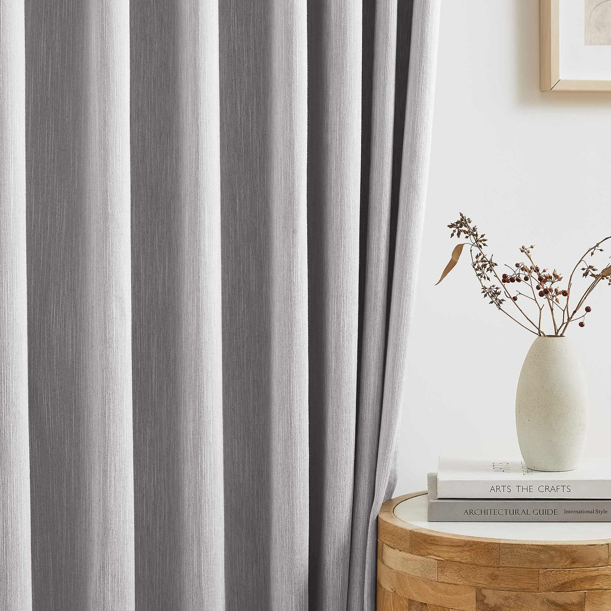 Eleanor Cotton-Blend Textured Curtains