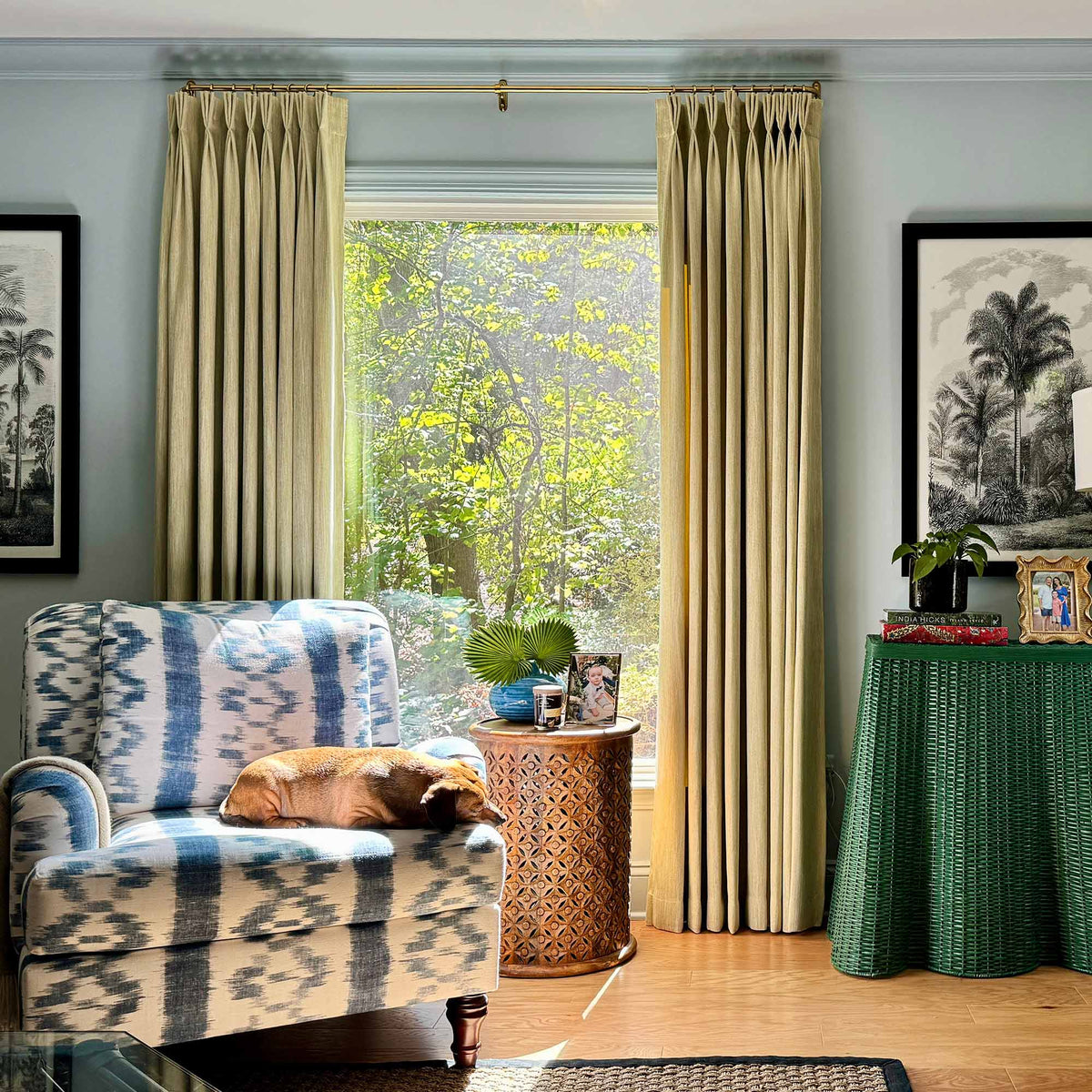 Eleanor Cotton-Blend Textured Curtains