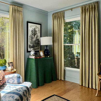 Eleanor Cotton-Blend Textured Curtains
