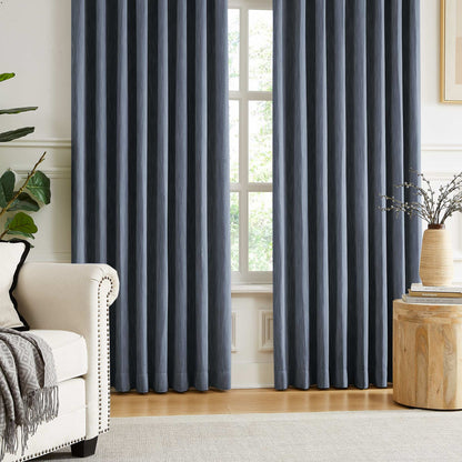 Eleanor Cotton-Blend Textured Curtains