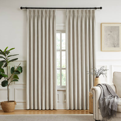 Eleanor Cotton-Blend Textured Curtains