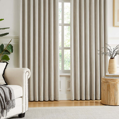 Eleanor Cotton-Blend Textured Curtains