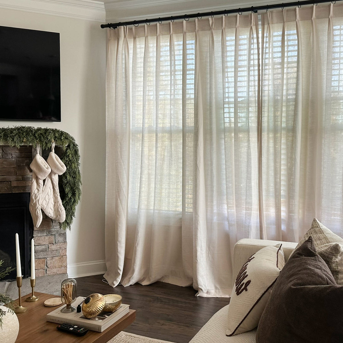 Ella Semi Sheer Curtains