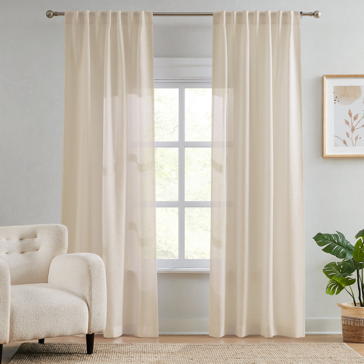 Ella Semi Sheer Curtains