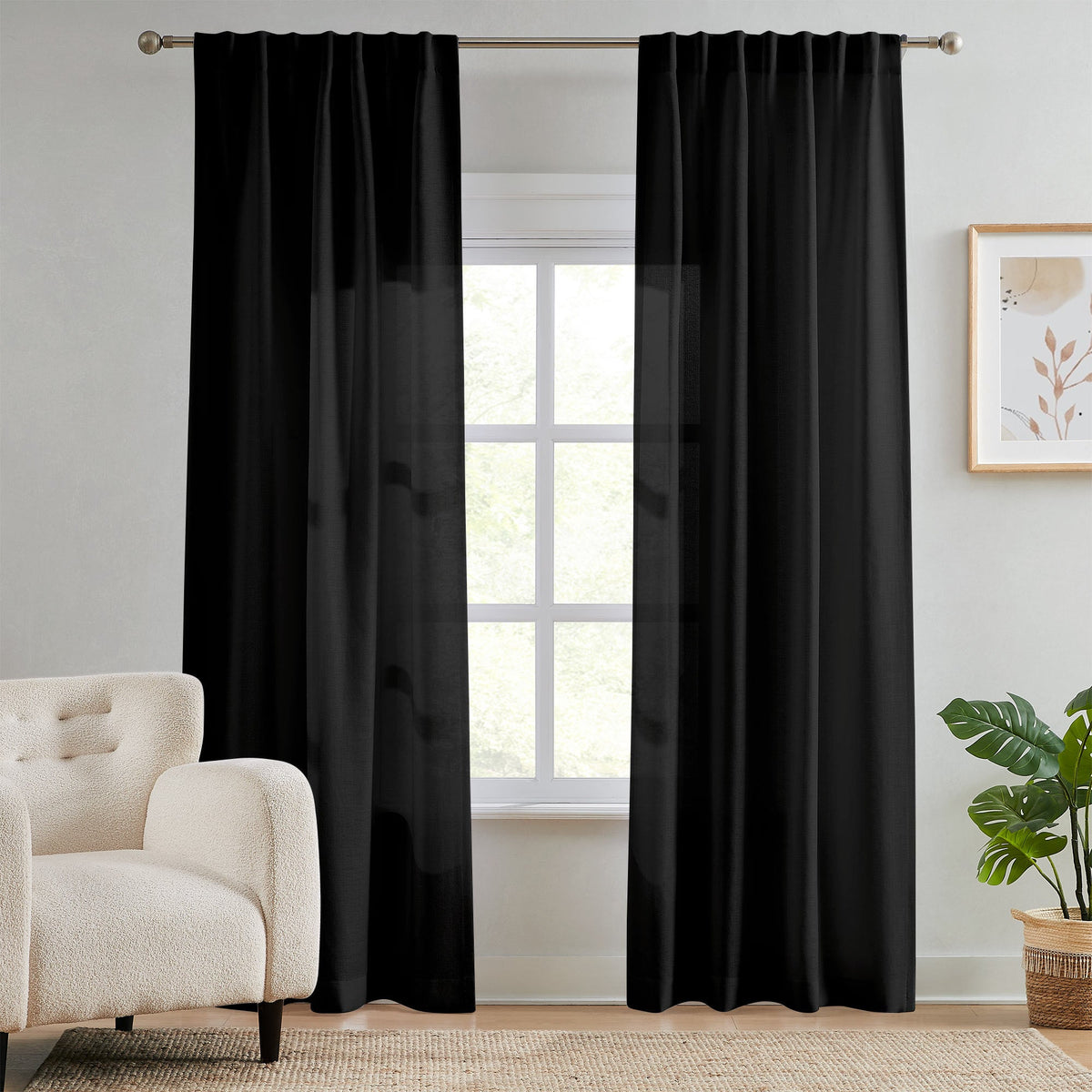 Ella Semi Sheer Curtains