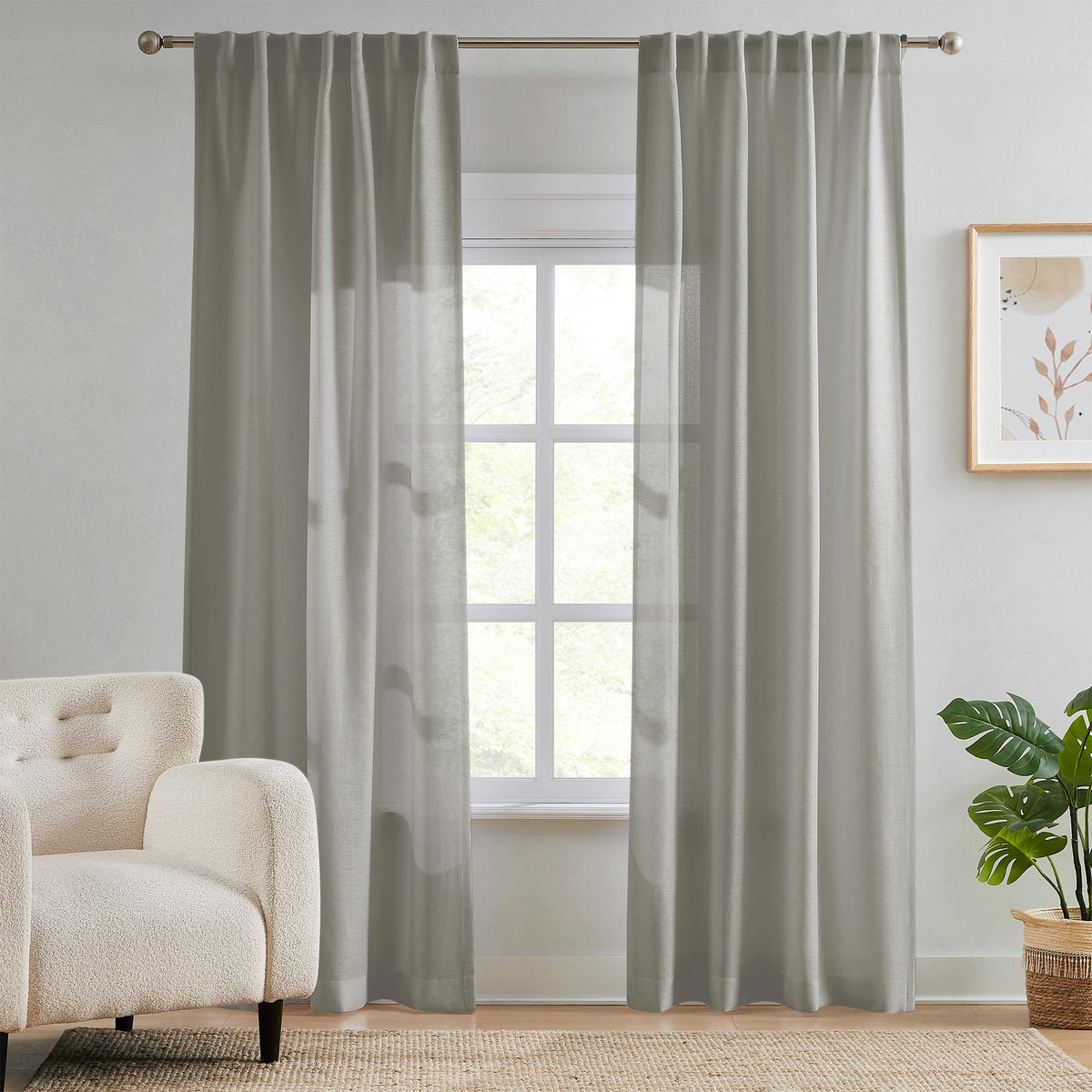 Ella Semi Sheer Curtains