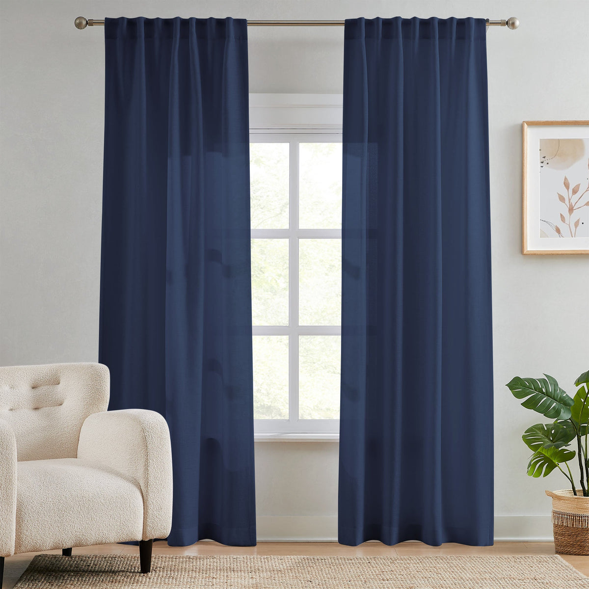 Ella Semi Sheer Curtains