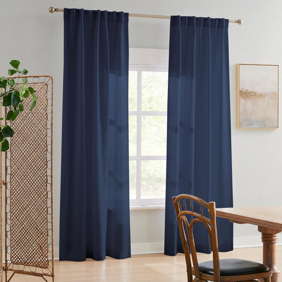 Ella Semi Sheer Curtains