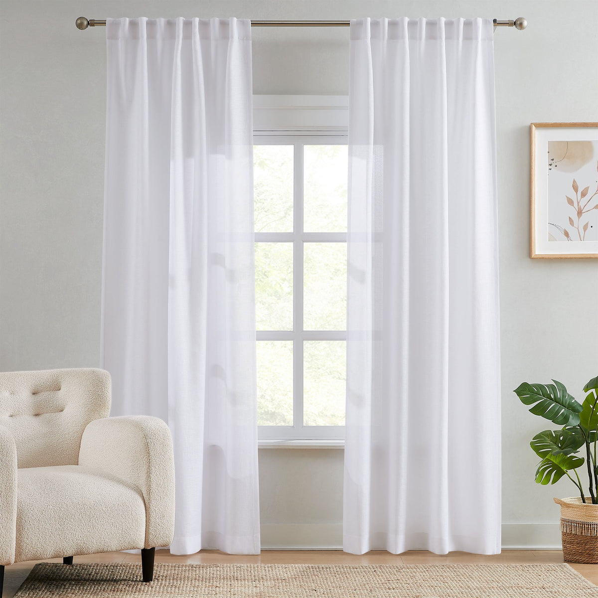 Ella Semi Sheer Curtains