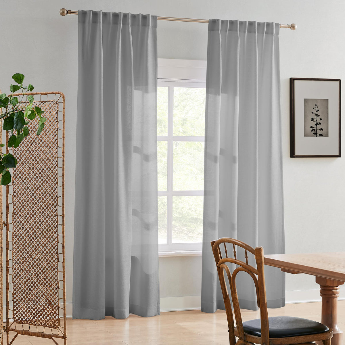 Ella Semi Sheer Curtains