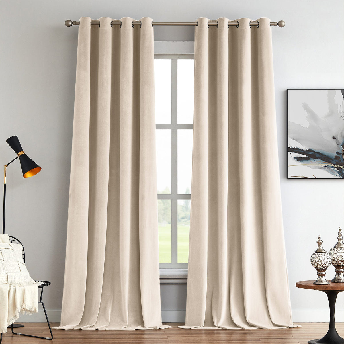 Elma Soft Blackout Velvet Curtains