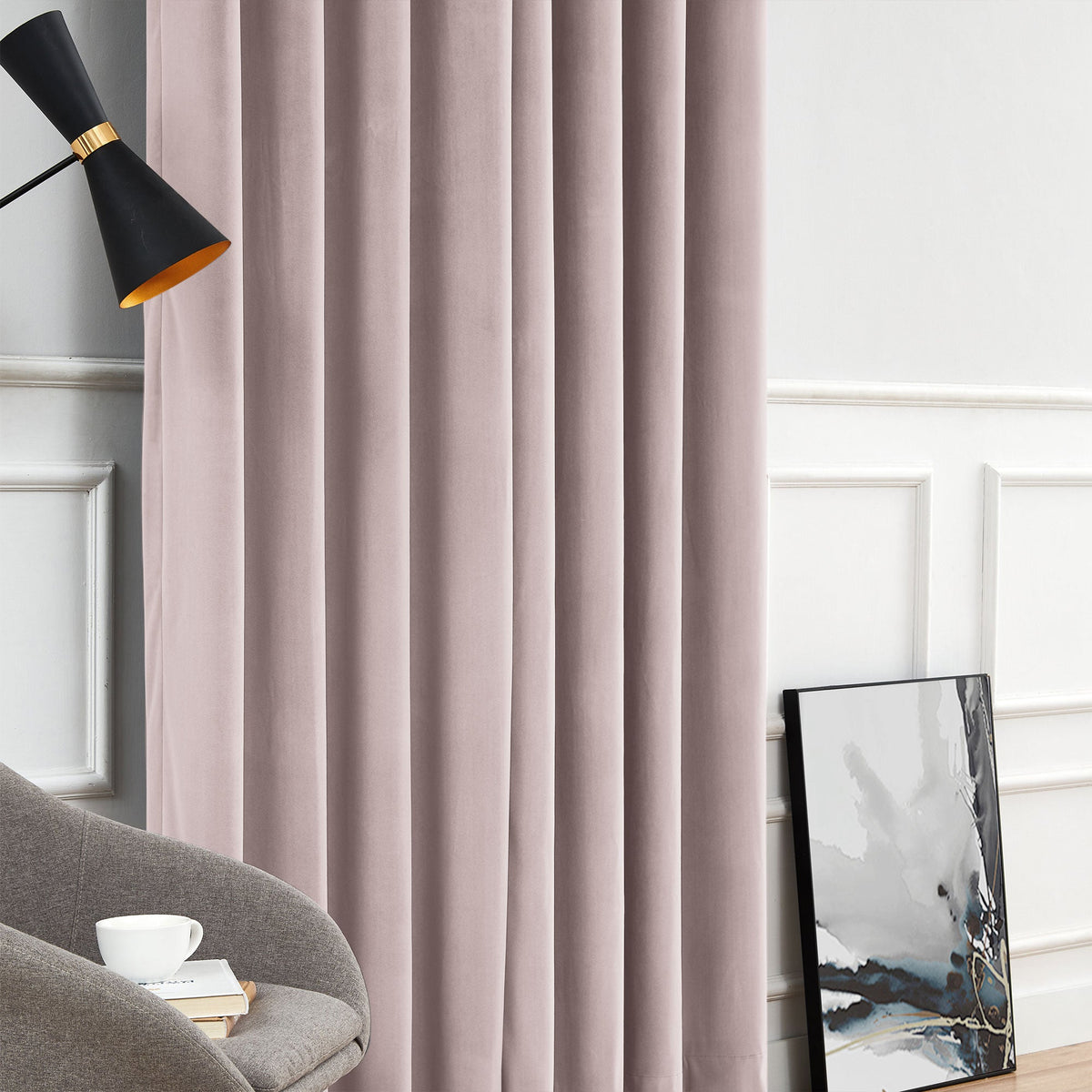 Elma Soft Blackout Velvet Curtains
