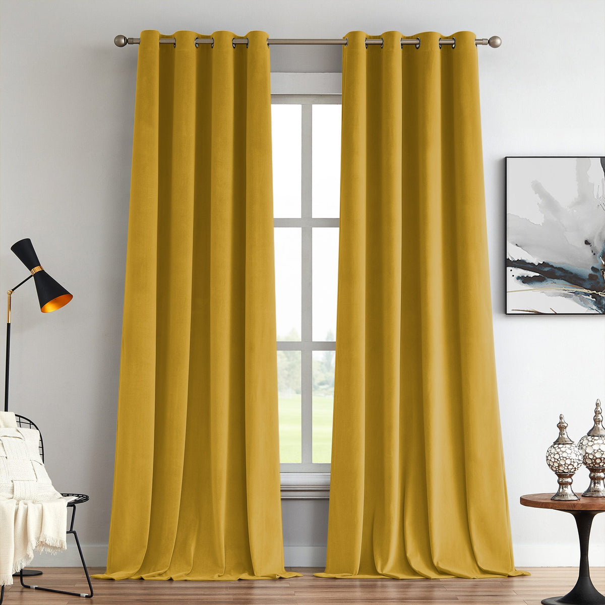 Elma Soft Blackout Velvet Curtains