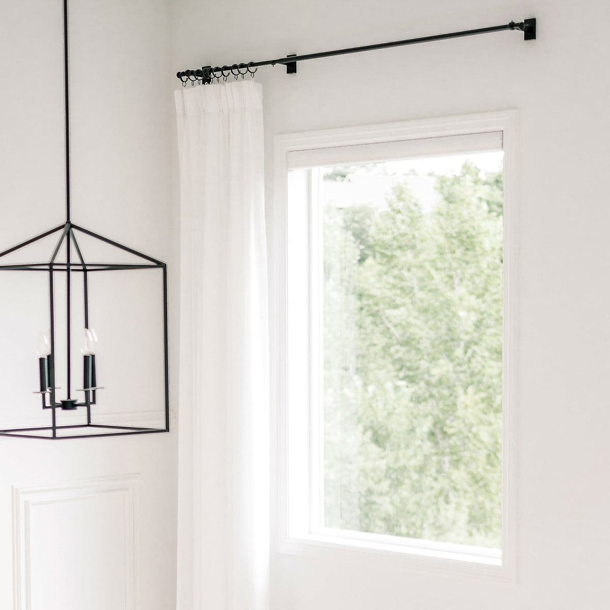 Flora Linen Semi Sheer Curtains