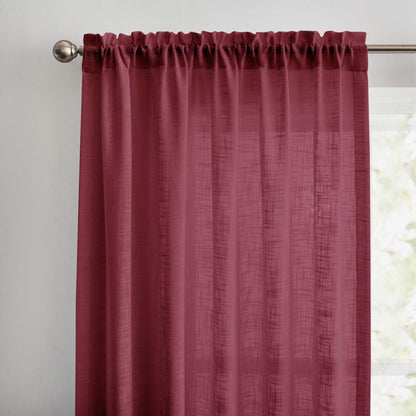 Flora Linen Semi Sheer Curtains