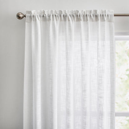 Flora Linen Semi Sheer Curtains