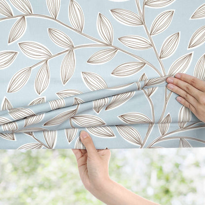 Fronde Leaf Pattern Custom Roman Shades