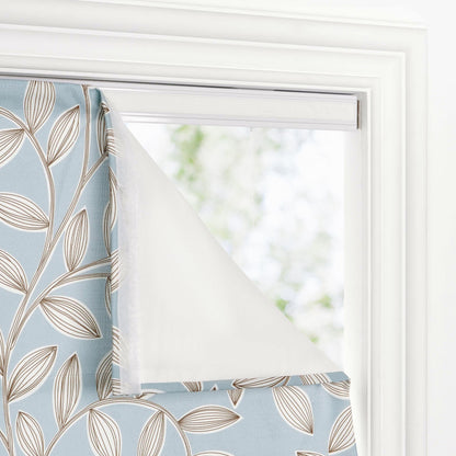 Fronde Leaf Pattern Custom Roman Shades
