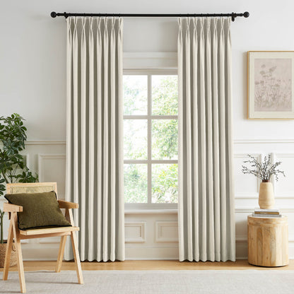Gabriel Chenille Custom Herringbone Texture Curtains
