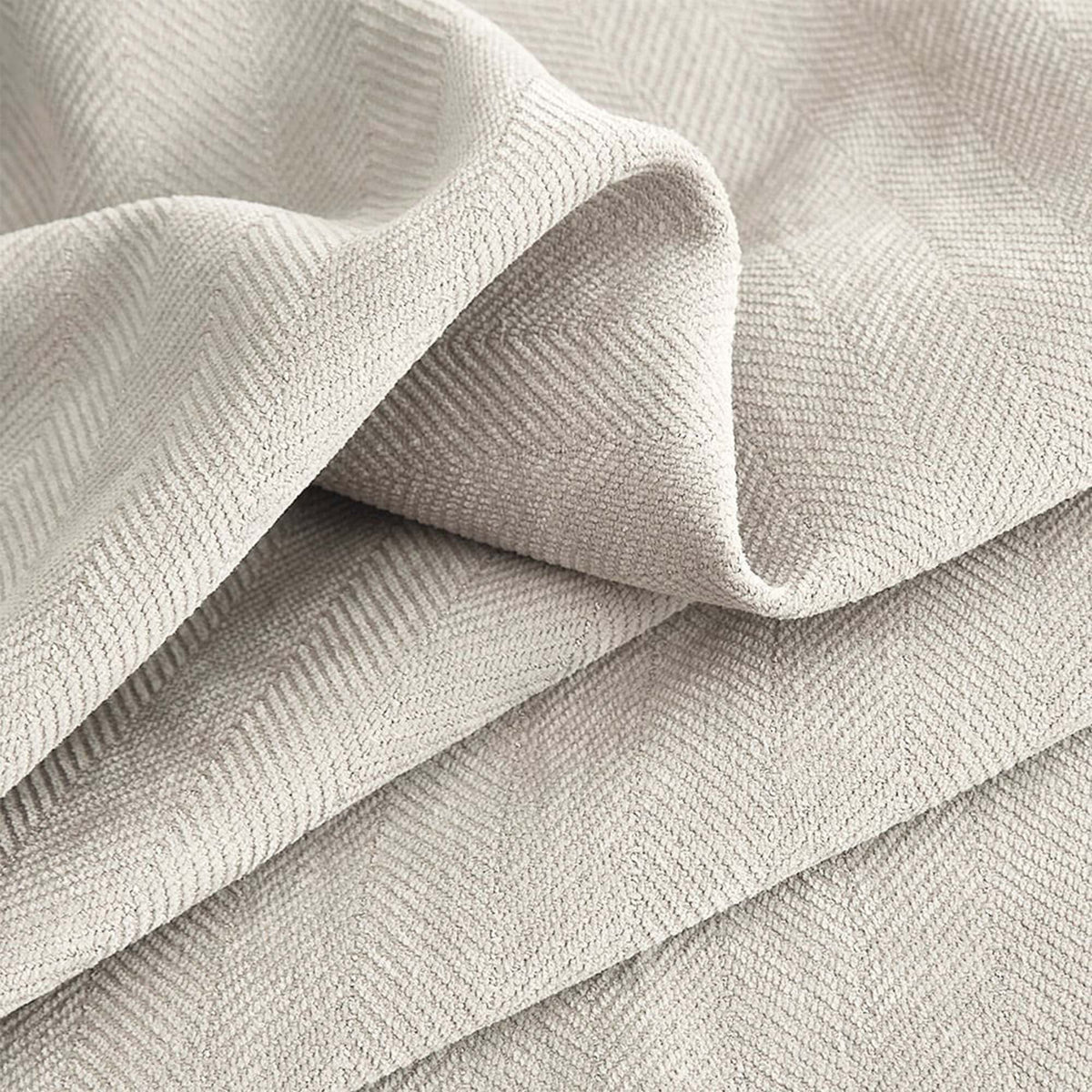 Gabriel Chenille Custom Herringbone Texture Curtains