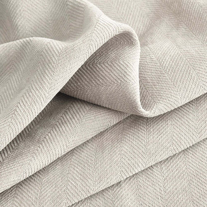 Gabriel Chenille Custom Herringbone Texture Curtains