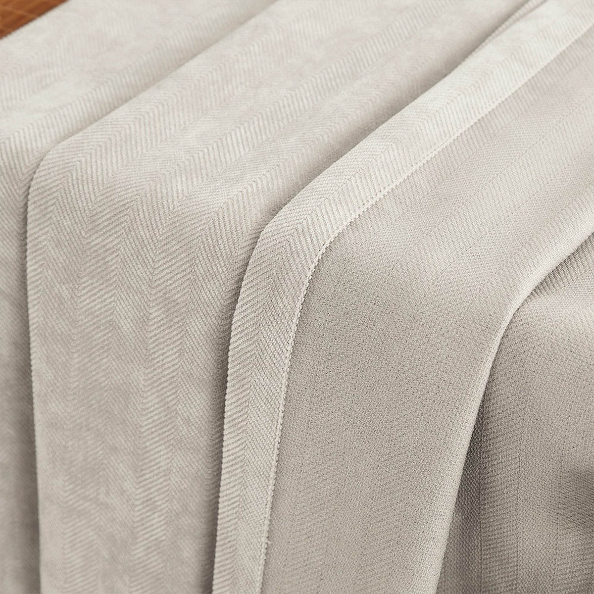 Gabriel Chenille Custom Herringbone Texture Curtains