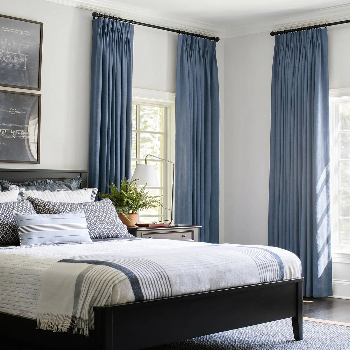 Gabriel Chenille Custom Herringbone Texture Curtains