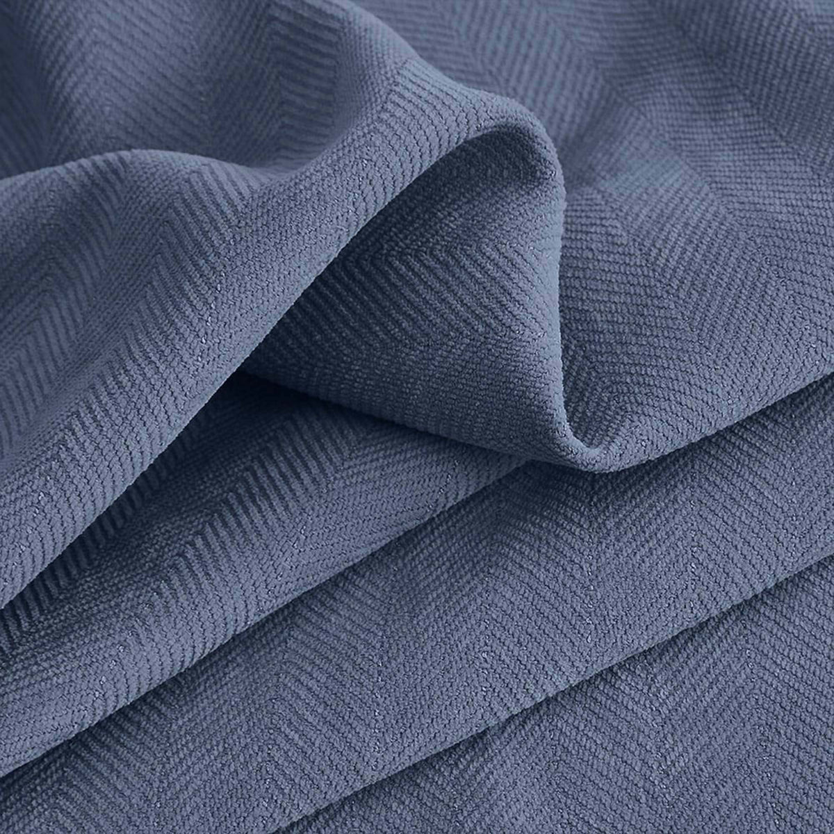 Gabriel Chenille Custom Herringbone Texture Curtains