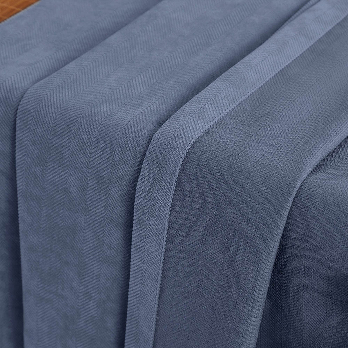 Gabriel Chenille Custom Herringbone Texture Curtains