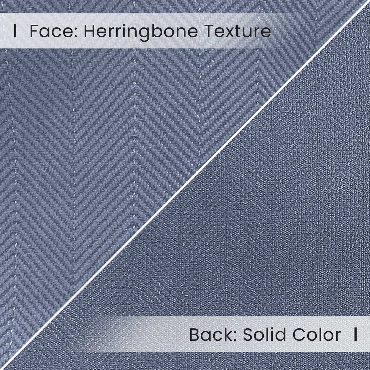 Gabriel Chenille Custom Herringbone Texture Curtains