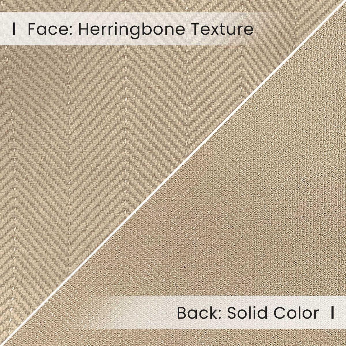 Gabriel Chenille Custom Herringbone Texture Curtains