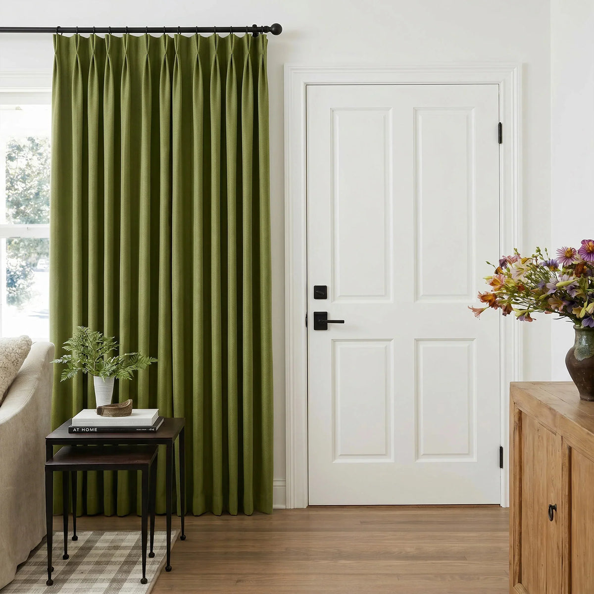 Gabriel Chenille Custom Herringbone Texture Curtains