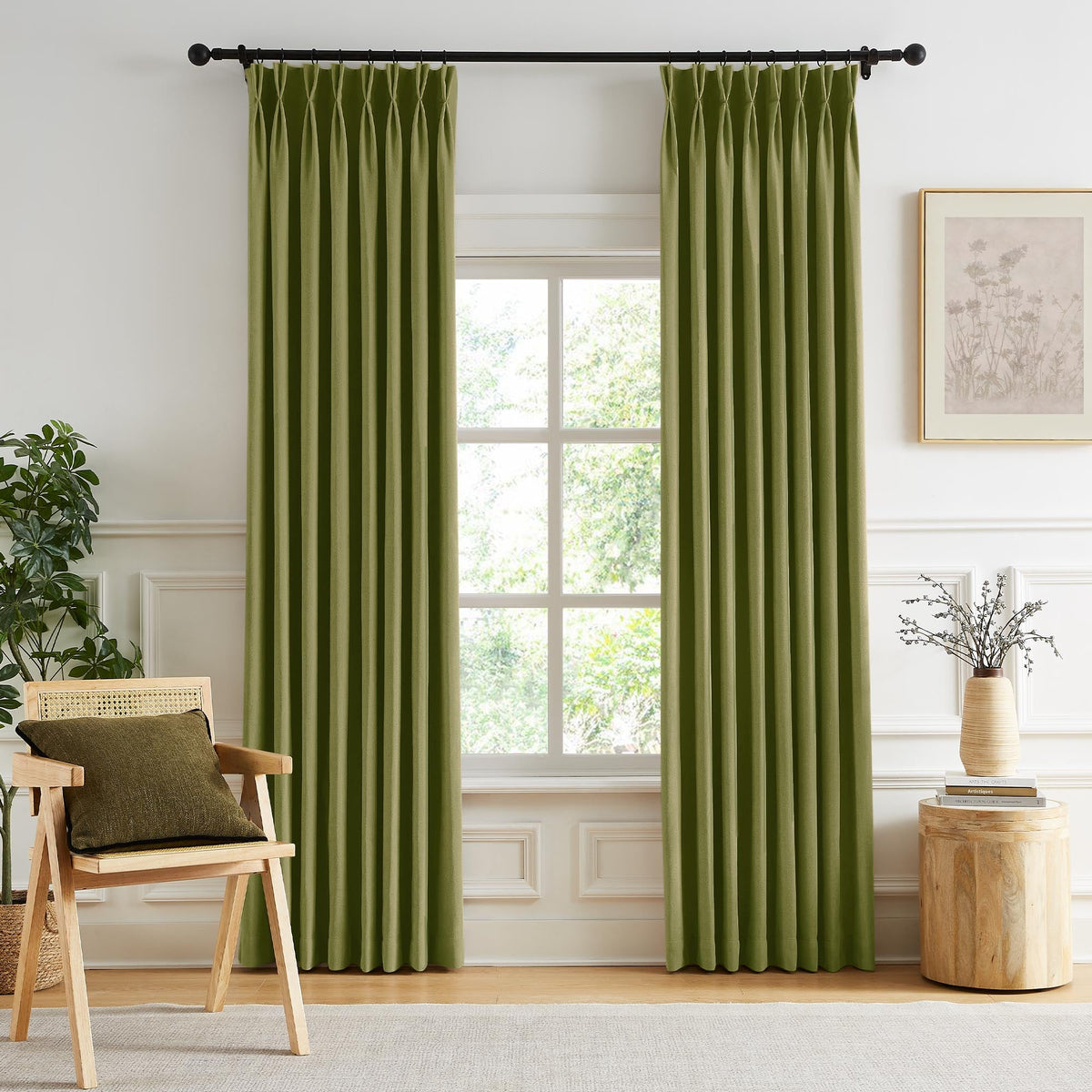 Gabriel Chenille Custom Herringbone Texture Curtains