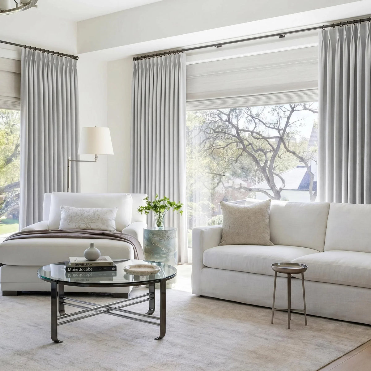 Gabriel Chenille Custom Herringbone Texture Curtains