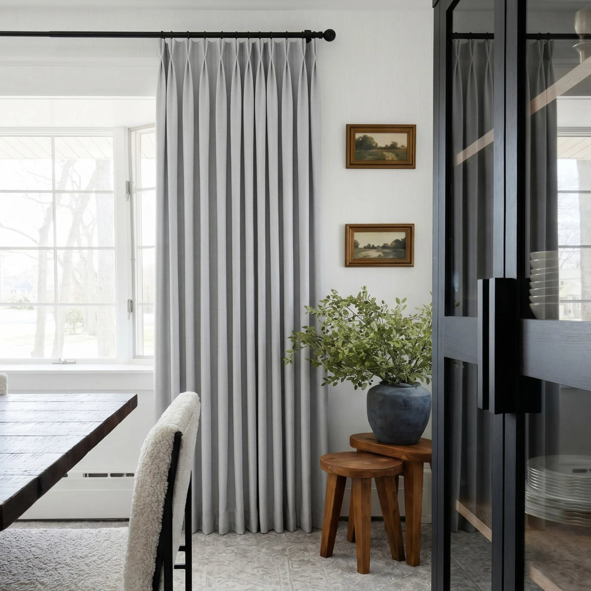 Gabriel Chenille Custom Herringbone Texture Curtains