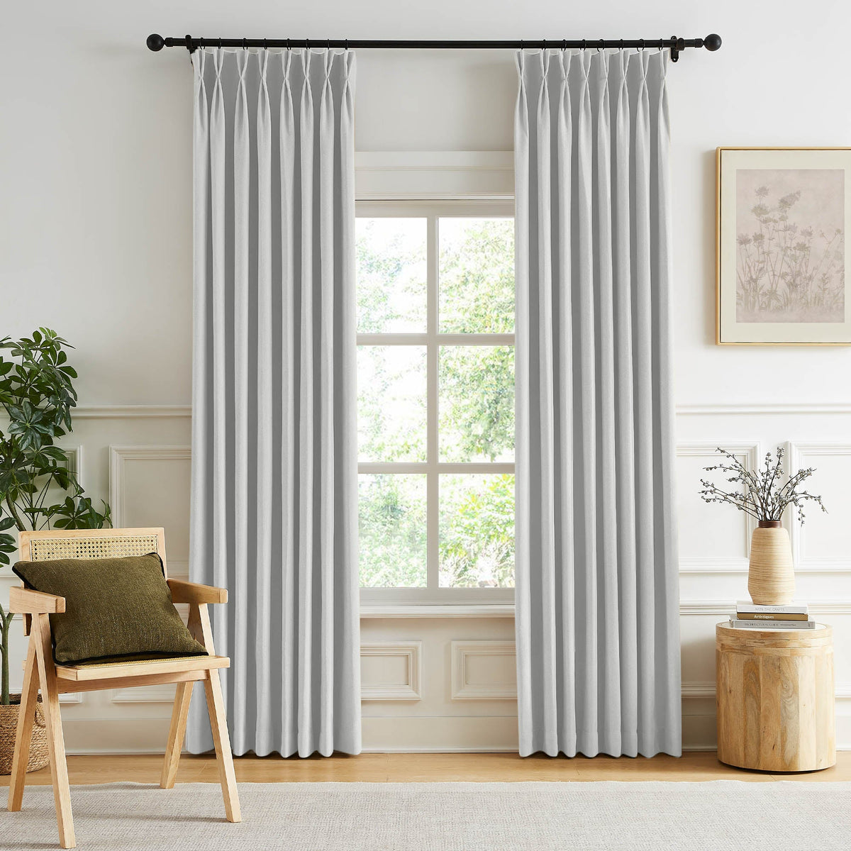 Gabriel Chenille Custom Herringbone Texture Curtains